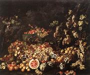 RECCO, Giuseppe Still-Life with Fruit and Flowers china oil painting artist